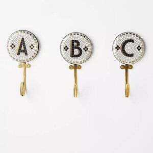 NWT - Anthropologie Bistro Tile Monogram Hook – Letter N